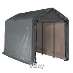 ShelterLogic Shed In A Box Storage Garden Peak Style Outdoor 6 x 12 x 8 ft Grey