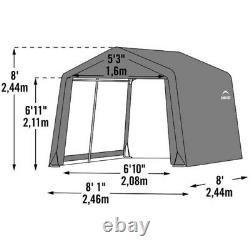 ShelterLogic Shed-in-a-Box 8 ft. X 8 ft. Plastic Horizontal Peak Sto -Case of 12