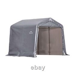 ShelterLogic Shed-in-a-Box 8 ft. X 8 ft. Polyester Horizontal Peak Storage Shed