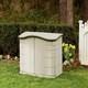 Small Horizontal Resin Outdoor Storage Shed With Floor (4.5 X 3 Ft) Weather Resi