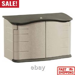 Small Horizontal Resin Outdoor Storage Shed With Floor Weather Resistant Garden