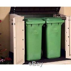 Small Storage Shed Pool Equipment Patio Cushion Outdoor Garbage Can Container