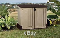 Small Storage Shed Pool Equipment Patio Cushion Outdoor Garbage Can Container