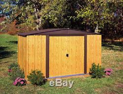 Steel Storage Shed 10' x 8' Gable Roof And 413 Cubic Feet Of Storage For Outdoor