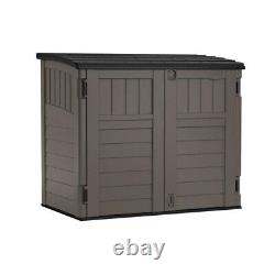 Stoney Resin Outdoor 4 ft. 4 in. W x 2 ft. 8 in. D Plastic Horizontal Storage