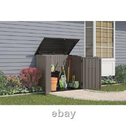 Stoney Resin Outdoor 4 ft. 4 in. W x 2 ft. 8 in. D Plastic Horizontal Storage Sh