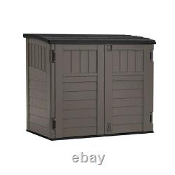 Stoney Resin Outdoor 4 ft. 4 in. W x 2 ft. 8 in. D Plastic Horizontal Storage Shed