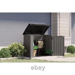 Stoney Resin Outdoor 4 ft. 4 in. W x 2 ft. 8 in. D Plastic Horizontal Storage Shed