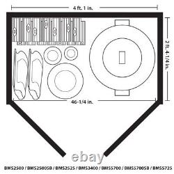 Stoney Resin Outdoor 4 ft. 4 in. W x 2 ft. 8 in. D Plastic Horizontal Storage Shed