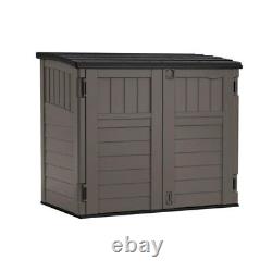 Stoney Resin Outdoor 4 ft. 4 in. Wx2 ft. 8 in. D Plastic Horizontal Storage Shed