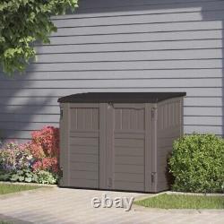 Stoney Resin Outdoor 4 ft. 4 in. Wx2 ft. 8 in. D Plastic Horizontal Storage Shed