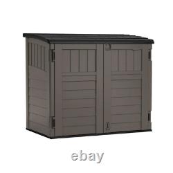 Stoney Resin Outdoor 4ft. 4 in. W x 2ft. 8 in. D Plastic Horizontal Storage Shed