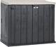 Stora Way All Weather Outdoor Horizontal Storage Shed Cabinet For Trash Cans, Ga