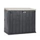Stora Way Horizontal Outdoor Storage Shed Cabinet For Trash Cans, Gardening T