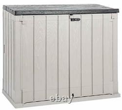 Stora Way Plus XL All-Weather Resin Outdoor Horizontal Storage Shed Cabinet for
