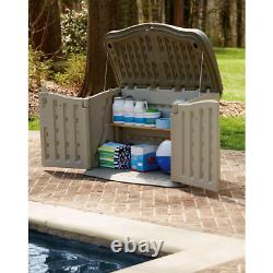 Storage Cabinet Outdoor 2ft. 3in. X 4ft. 6in. Split-Lid Horizontal Resin Storage