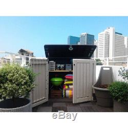 Storage Cabinet Outdoor Garden Shed Pool Trash Cans Yard Utility Garage Patio