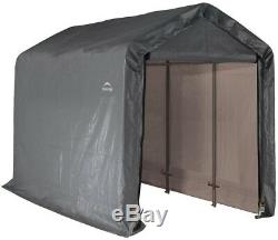 Storage Shed 6 ft. X 12 ft. X 8 ft. Peak Style with Double Zippered Door Panels