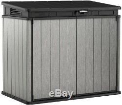 Storage Shed Deck Box Outdoor Waterproof Large Plastic Container Floor Easy Open