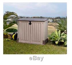 Storage Shed Outdoor Resin Gallon Container Deck Patio Garden Garage Tool Box