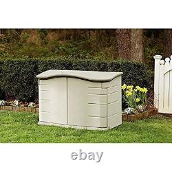 Storage Shed Small Horizontal Resin Weather Resistant Garden/Backyard/Home/Pool