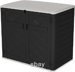 Storage Shed Weather Resistance, Multi-Purpose Outdoor Storage Cabinet for Backy
