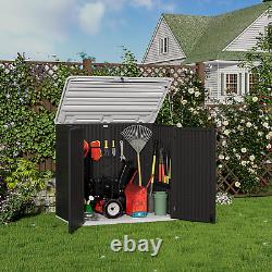 Storage Shed Weather Resistance, Multi-Purpose Outdoor Storage Cabinet for Backy