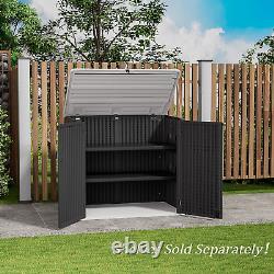 Storage Shed Weather Resistance, Multi-Purpose Outdoor Storage Cabinet for Backy