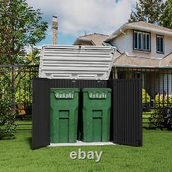 Storage Shed Weather Resistance, Multi-Purpose Outdoor Storage Cabinet for Backy