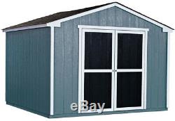Storage Shed Wood 10ft x 10ft Primed Heavy Duty Rust Resistant 705 cu ft
