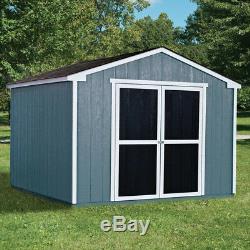 Storage Shed Wood 10ft x 10ft Primed Heavy Duty Rust Resistant 705 cu ft