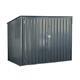 Storboss 6 Ft. X 3 Ft. Charcoal Galvanized Steel Horizontal Shed