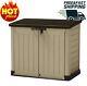 Store-it-out Max Outdoor Resin Horizontal Storage Shed Patio Garden Lockable New