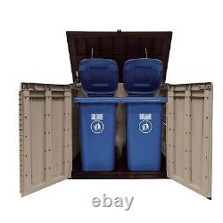 Store-It-Out Max 5 ft. W x 3 ft. D Plastic Horizontal Garbage Shed