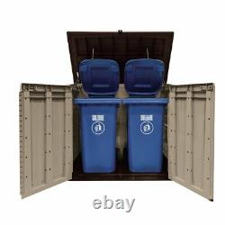 Store-It-Out Max 5 ft. W x 3 ft. D Plastic Horizontal Garbage Shed 226814