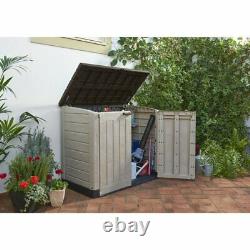 Store-It-Out Max 5 ft. W x 3 ft. D Plastic Horizontal Garbage Shed 226814