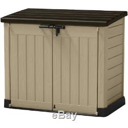 Store-It-Out Max 5 ft. W x 3 ft. D Plastic Horizontal Garbage Shed. 38.97 cu ft