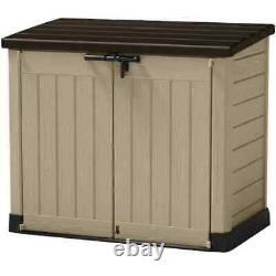 Store-It-Out Max 5 x 3 FT Horizontal Storage Bin Shed with Lockable Weat