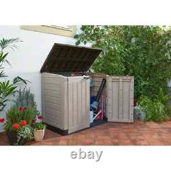 Store-It-Out Max 5 x 3 FT Horizontal Storage Bin Shed with Lockable Weat