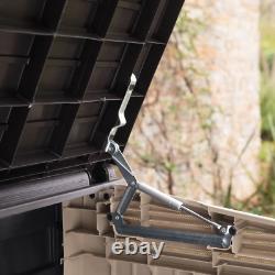Store-It-Out Midi Horizontal Durable Resin Outdoor Storage Shed with Heav