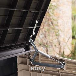 Store-It-Out Midi Horizontal Durable Resin Outdoor Storage Shed with Heav