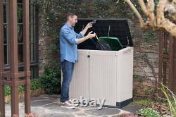 Store-It-Out Midi Horizontal Durable Resin Outdoor Storage Shed with Heav