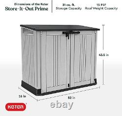 Store-It-Out Outdoor Resin Horizontal Storage Shed