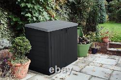 Store-It-Out XL Outdoor Resin Horizontal Storage Shed, Black