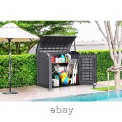 Store-away 317 Gal. 4 ft. 9 in. X 2 ft. 8 in. X 4 ft. 1 in. Gray Resin Horizonta
