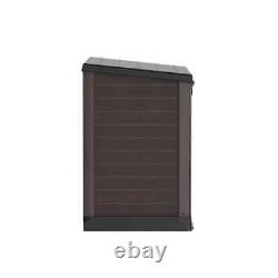 Store-away 317 Gal. Brown Resin Horizontal Storage Shed, Flat Lid