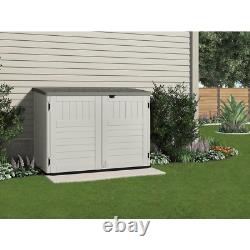 Stow Away 3 ft. 8 in. X 5 ft. 11 in Resin Horizontal Storage Shed Large Capacity