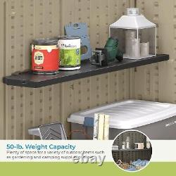 Suncast 1.25 in. H X 50 in. W X 10.25 in. D Resin Shelf Kit