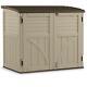 Suncast 2.7 X 4.41 Ft. Resin Horizontal Storage Shed, Sand Brown
