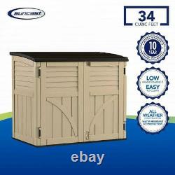 Suncast 2 ft. 8 in. X 4 5 3 9.5 Resin Horizontal Storage Shed